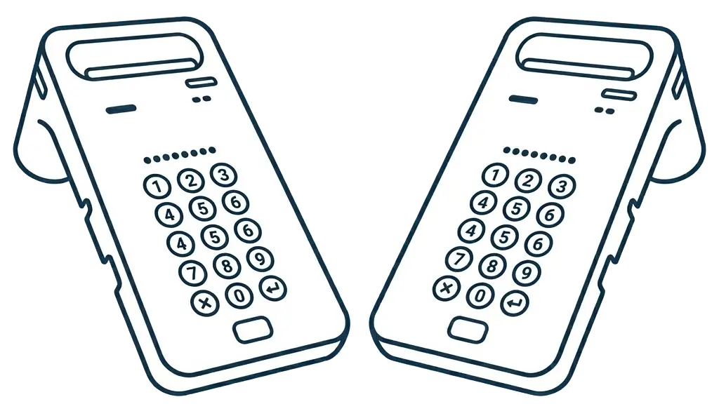 Kartenterminals-Piktogramme TI Partner piktogramm