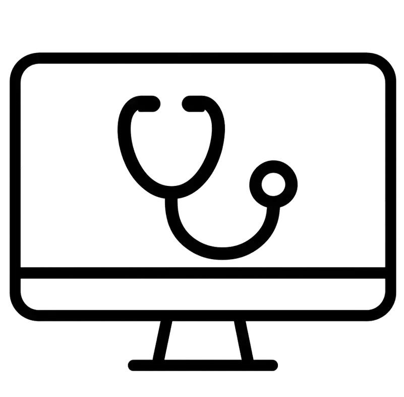 Pikto Praxissoftware in Groß. Praxis-IT Piktogramm